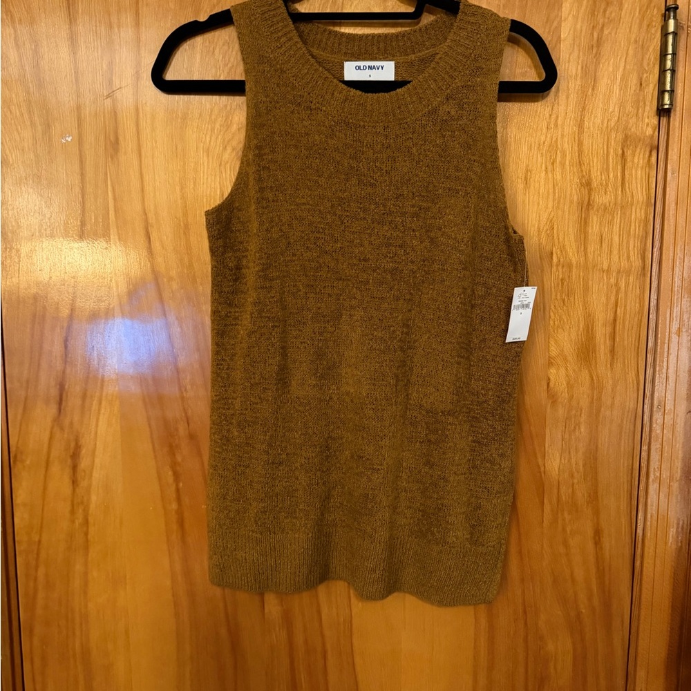 Old Navy Tan Knit Sleeveless Top